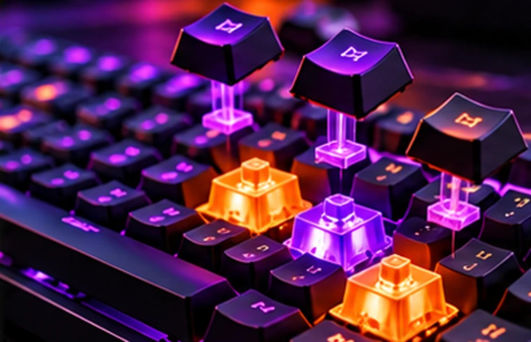 Representação de teste de teclado