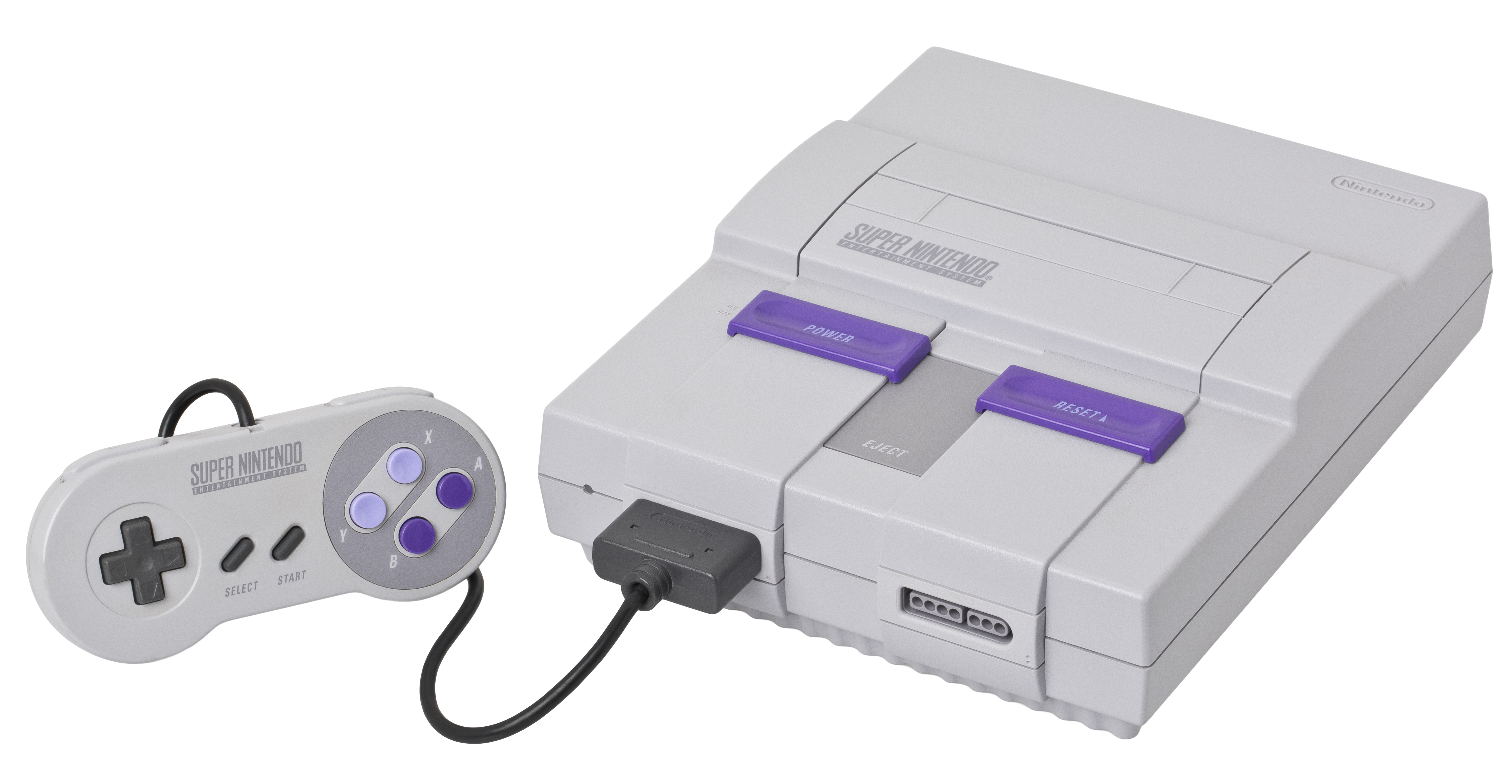 Console Super Nintendo original e controle