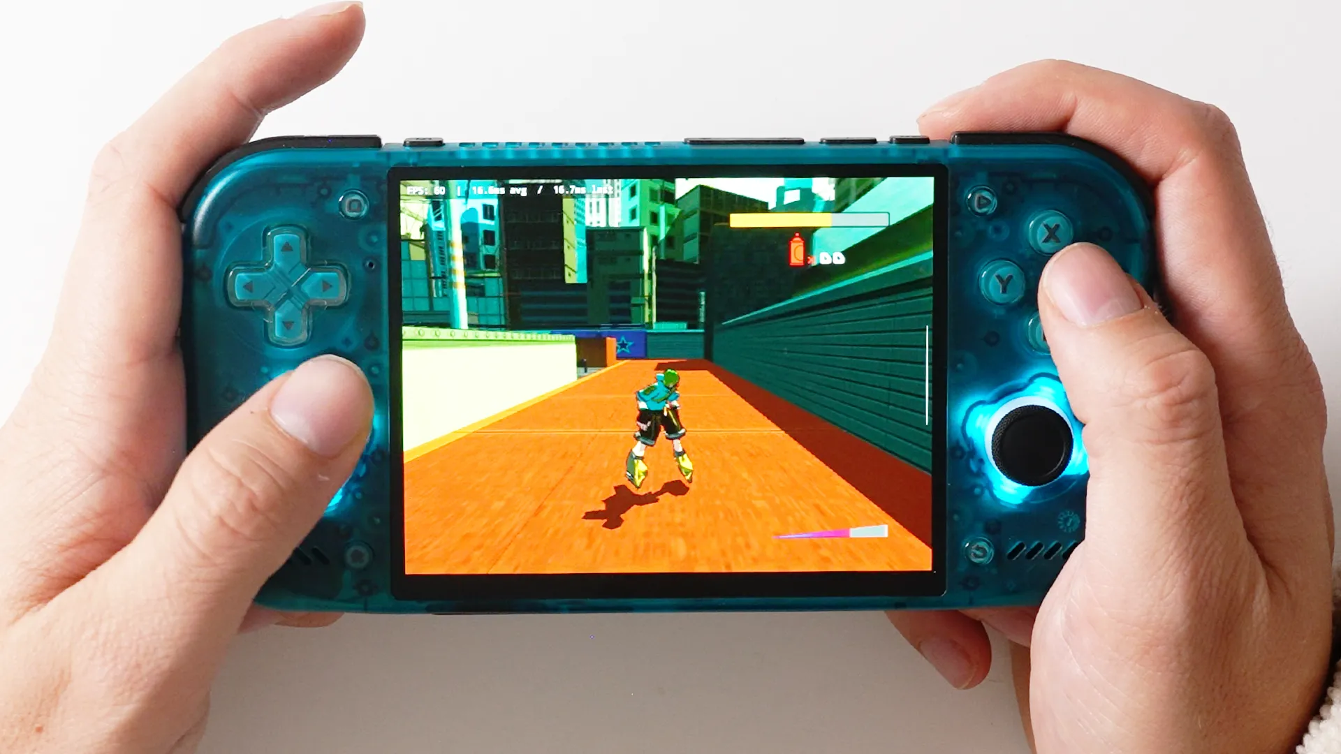 Jet Set Radio Future rodando no emulador hakuX para Android